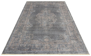 TF 04 D.GREY BRONZE  - TAFTAN - Pakistan Overdyed Tarzı Özel Hav Vermeyen ve El Emeği ile Özel Tezgahlarda Üretilen Uşak Halısı 
