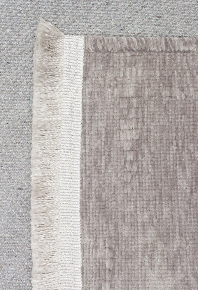 Liza LIZ 02 Gri - Düz Pamuk Dokulu Kilim Kaymaz Tabanlı, Yıkanabilir, Modern Uzun Ömürlü Kilim