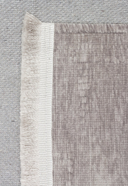 Liza LIZ 02 Gri - Düz Pamuk Dokulu Kilim Kaymaz Tabanlı, Yıkanabilir, Modern Uzun Ömürlü Kilim