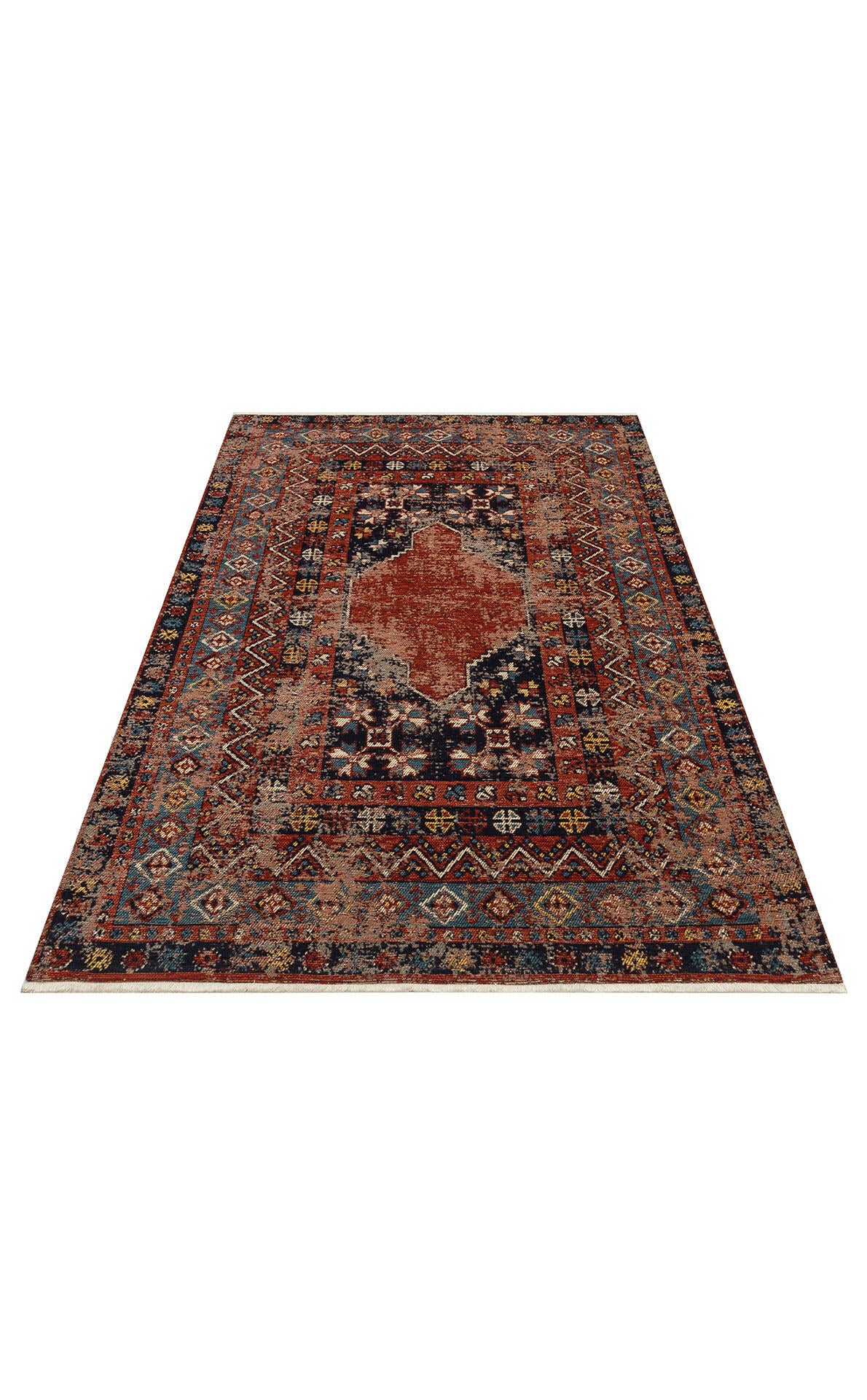 Anadolu Kilim AND 04 MULTY - Yıkanabilir Kaymaz Kilim | Anadolu Desen Kilim
