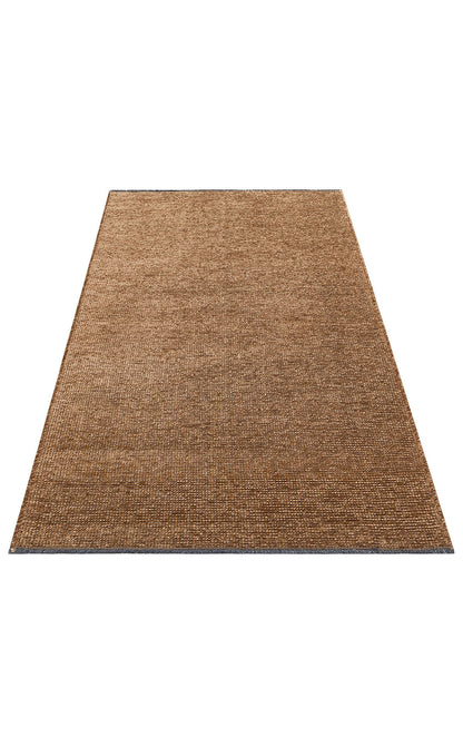 CPR 01 BROWN  - CAPRI - Hav Toz Vermez Kaymaz Kolay Kullanımlı Yıkanabilir Düz Renk Kilim
