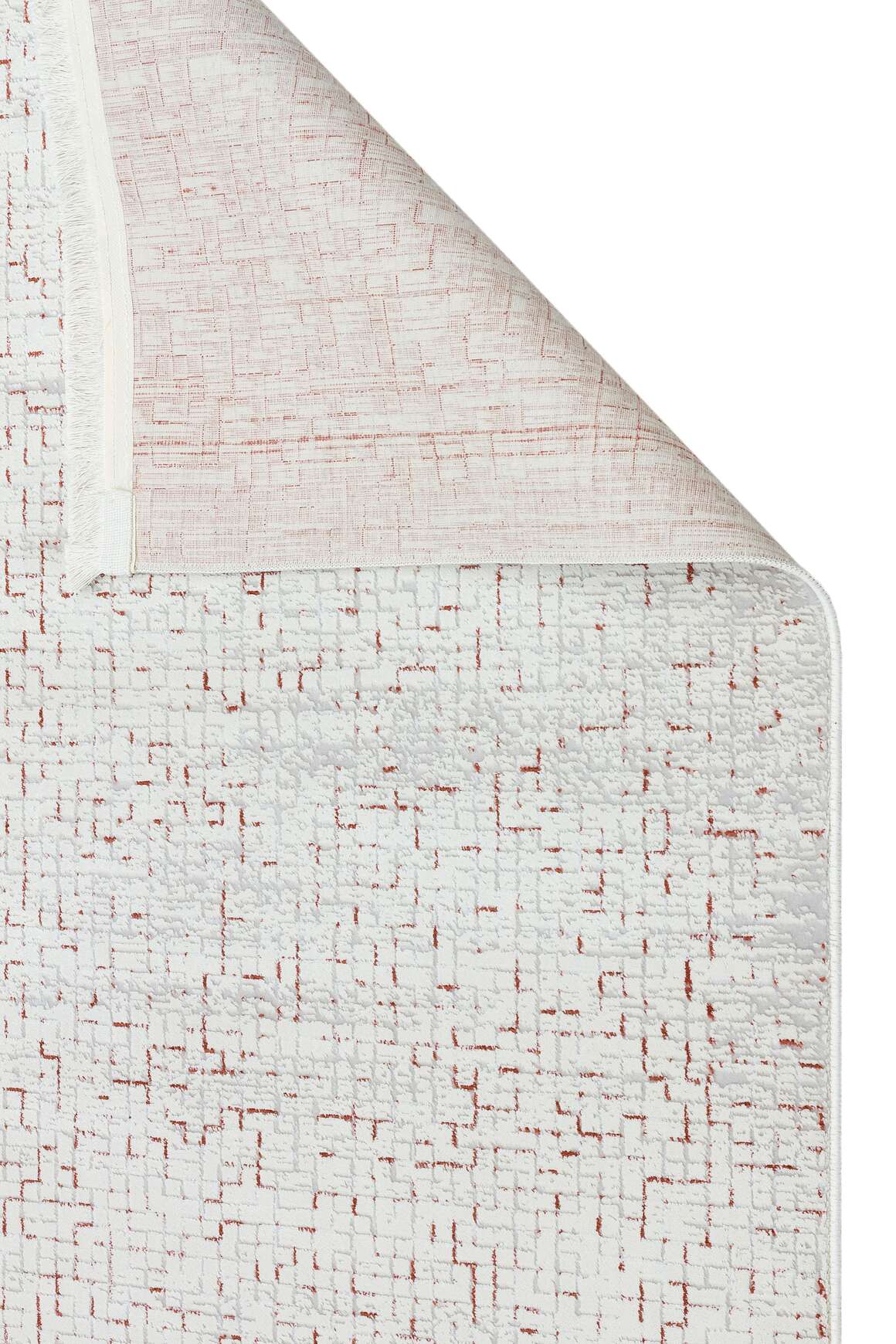 Riena 1184 Kiremit - Akrilik Polyester Halı | Kaymaz Tabanlı Dekoratif Halı