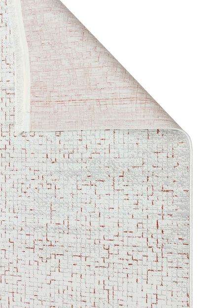 Riena 1184 Kiremit - Akrilik Polyester Halı | Kaymaz Tabanlı Dekoratif Halı