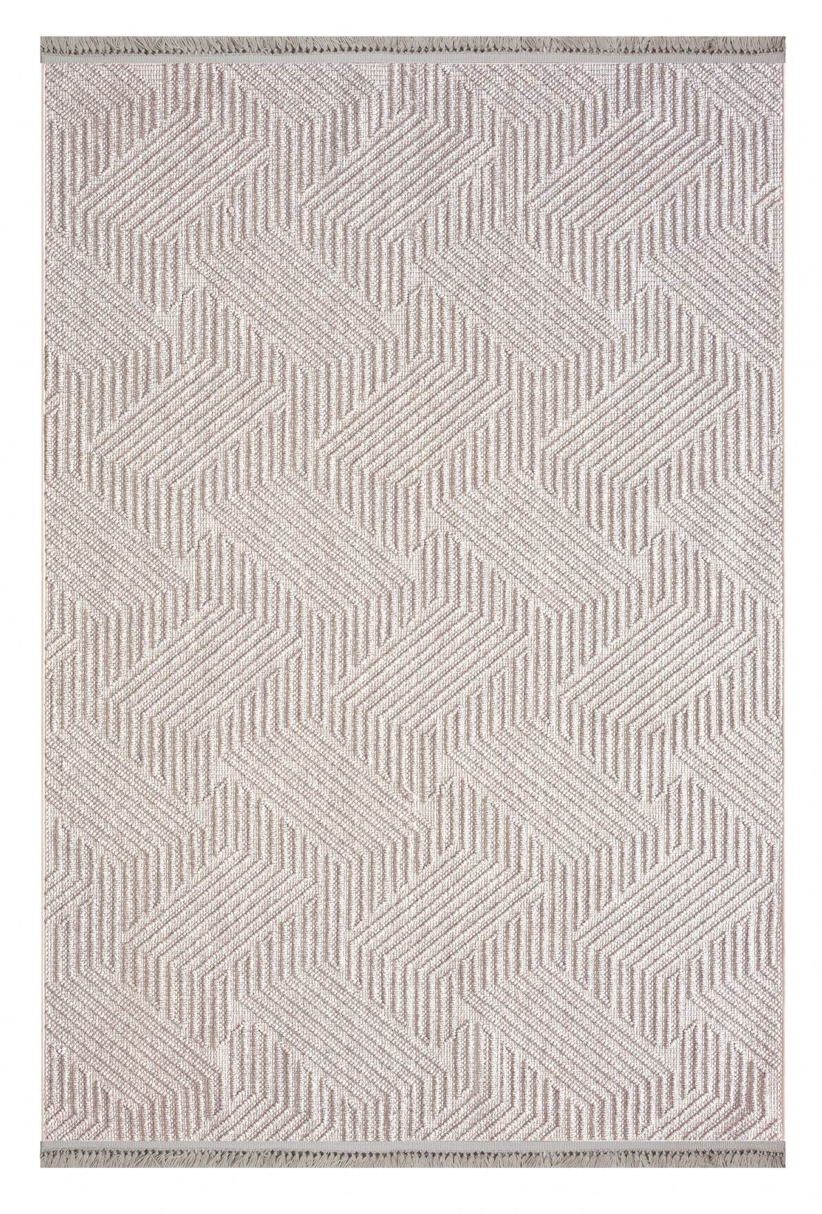 Havana 8592 Bej - Polyester Dokuma Halı | Modern Salon Halısı