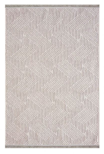 Havana 8592 Bej - Polyester Dokuma Halı | Modern Salon Halısı