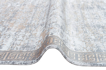 ST 12 BEIGE GOLD XW  - SATEEN - Hav Toz Vermez Yıkanabilir Kaymaz İnce Dokuma Modern Halı 