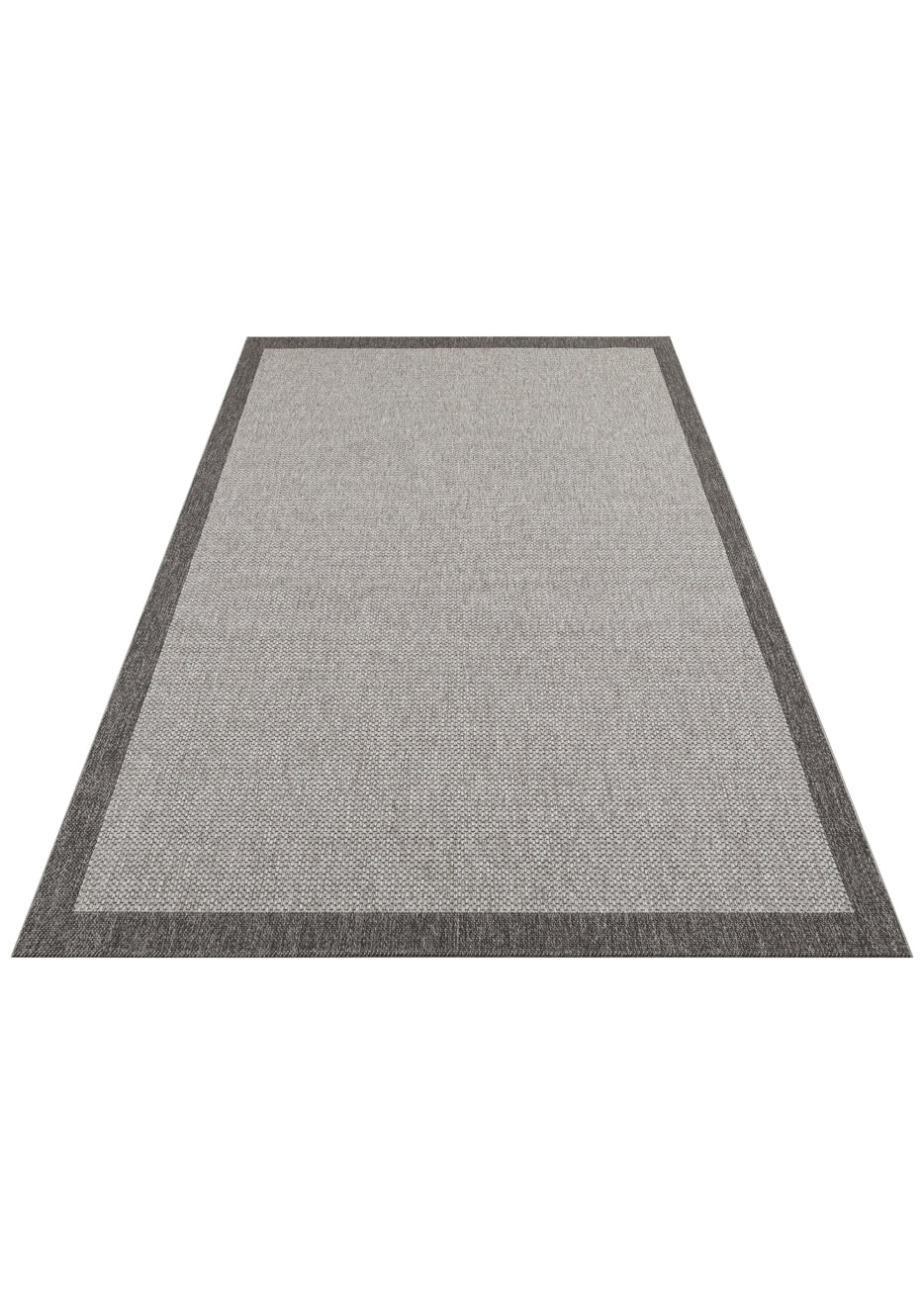 Mono MNO 05 Antrasit Siyah - Yıkanabilir Kaymaz Kilim Halı
