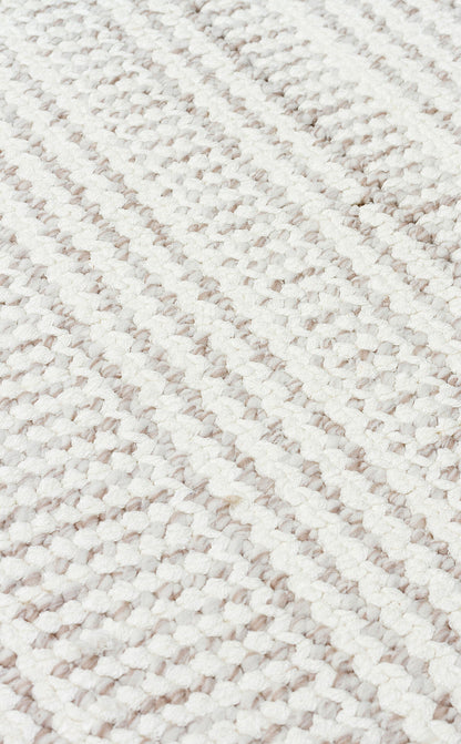 OSL 02 WHITE GREY  - OSLO - Hav Toz Vermez Hasır Dokuma Modern Makine Halısı