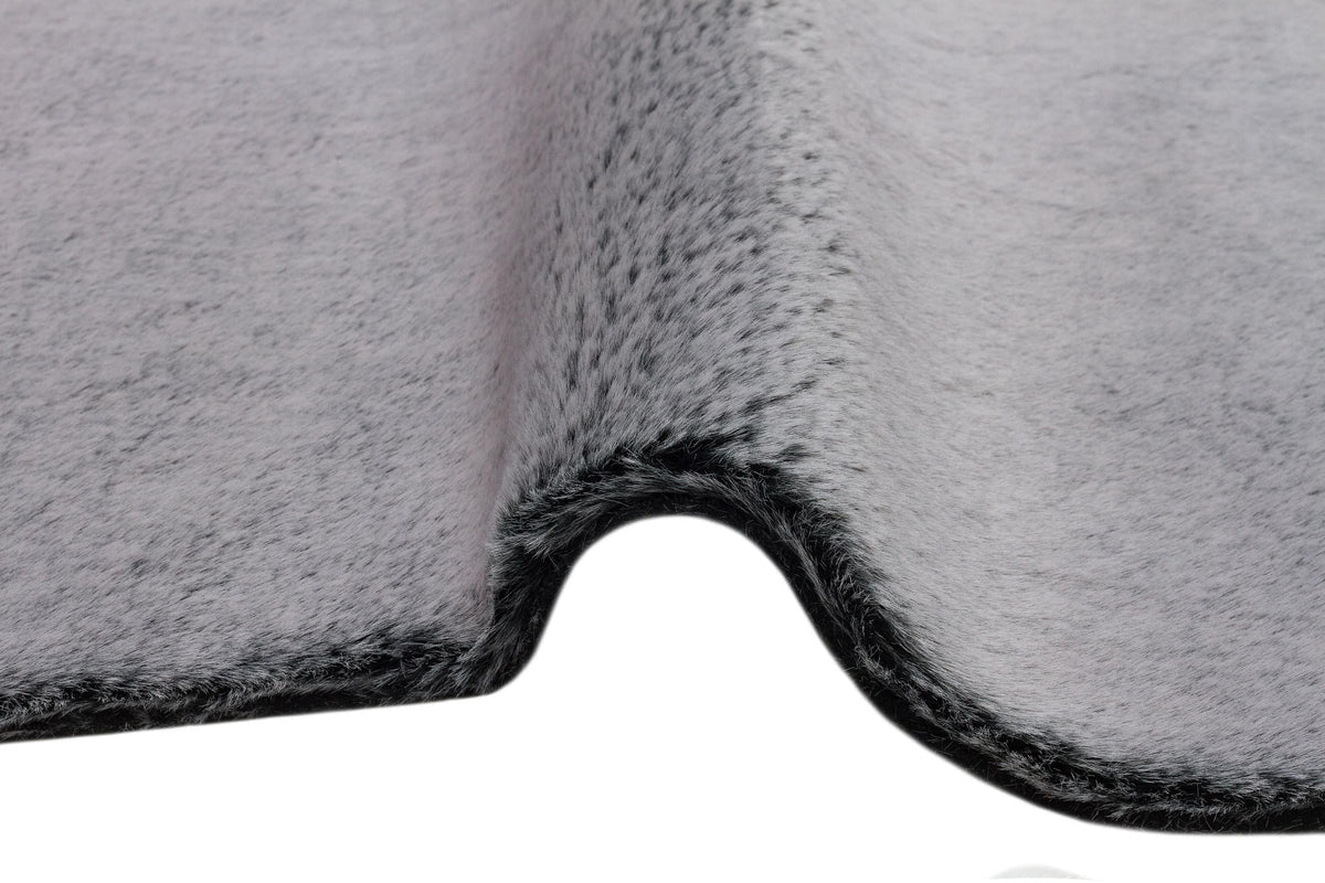  Solo 1614 Gri - Tüy Dökmez Kaydırmaz Tabanlı Modern Peluş Halı