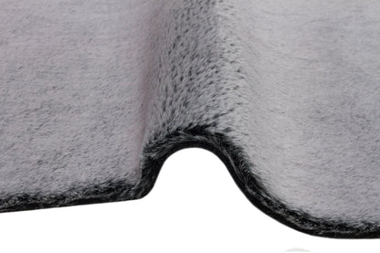  Solo 1614 Gri - Tüy Dökmez Kaydırmaz Tabanlı Modern Peluş Halı