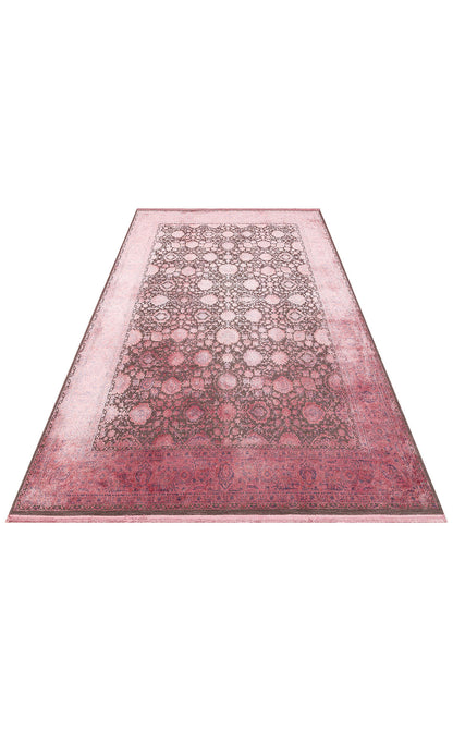 LHR 01 FUSCHIA  - LAHOR - Özel Boyama İşlemi İle Üretilen Yüksek Alçak Dokuya Sahip Zengin Renkli Şık Salon Halısı