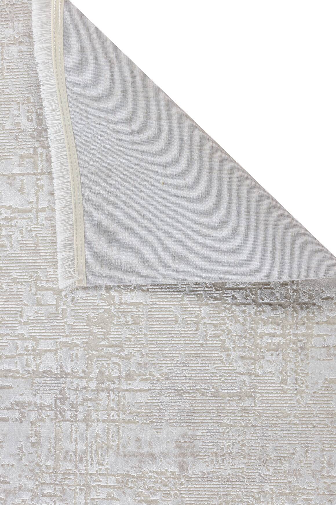 Lima 6231 Krem - Polyester Şönil Halı | Dokuma Tabanlı Model