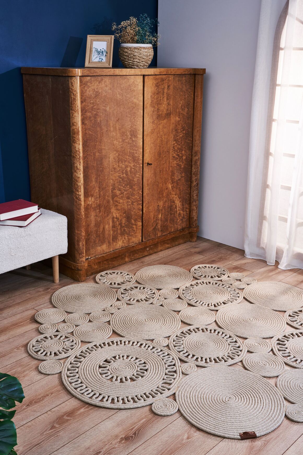 Magnolia 9132 - Jüt Görünümlü Halı | Salon Mutfak Halısı