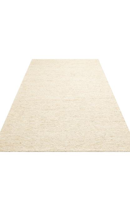 SMK PLAIN IVORY  - SOUMAK - Soumak Örgülü Naturel Kendir Halı