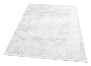 ST 08 WHITE XW  - SATEEN - Hav Toz Vermez Yıkanabilir Kaymaz İnce Dokuma Modern Halı 