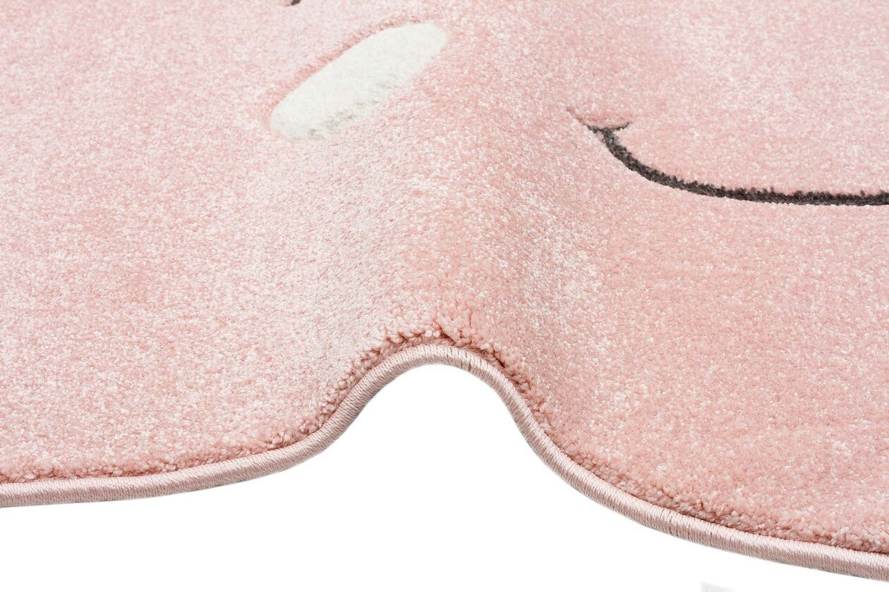 Kids KDS 13 Pembe - Yumuşak Dokulu Hav Toz Vermez Çocuk Halısı