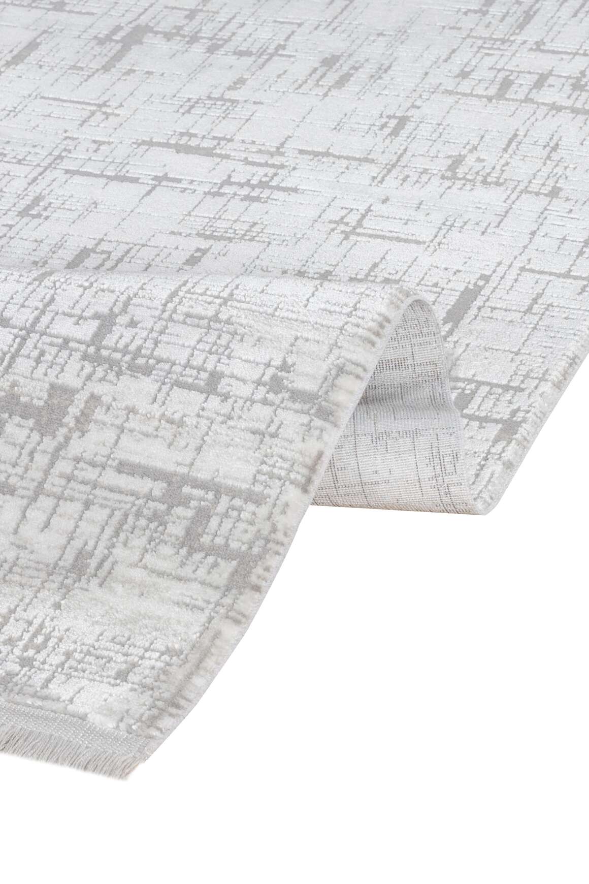 Lima 6261 Gri - Polyester Şönil Halı | Dokuma Tabanlı Model