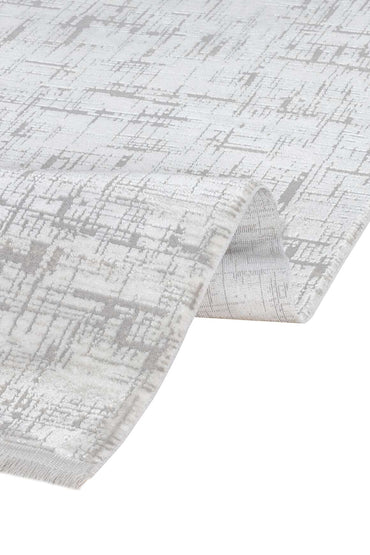Lima 6261 Gri - Polyester Şönil Halı | Dokuma Tabanlı Model