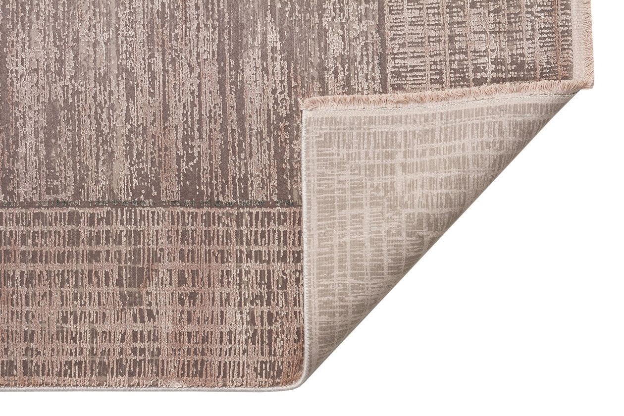 FRESCO DYED FSD 02 Bej - Eskitme Dokulu Işıltılı Salon Halısı