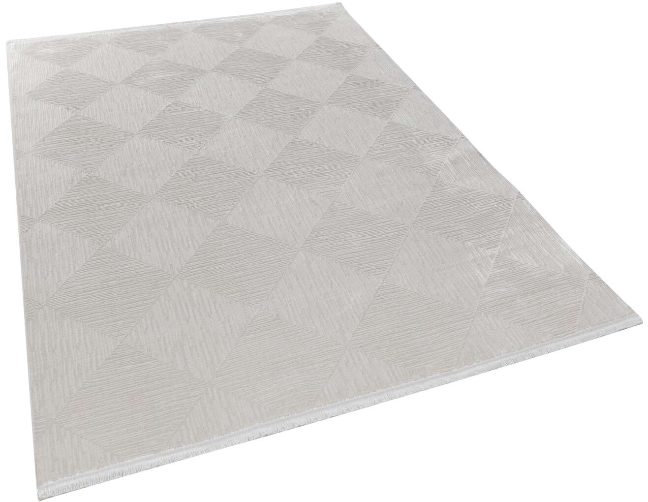 Lima 6241 Krem - Polyester Şönil Halı | Dokuma Tabanlı Model