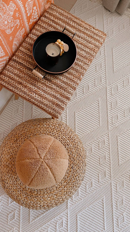 Havana 8561 Ekru - Polyester Dokuma Halı | Modern Salon Halısı