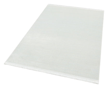ST 09 WHITE XW  - SATEEN - Hav Toz Vermez Yıkanabilir Kaymaz İnce Dokuma Modern Halı 