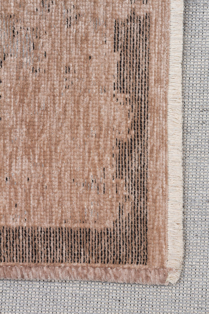 Liza LIZ 06 Vizon XW - Düz Pamuk Dokulu Kilim Kaymaz Tabanlı, Yıkanabilir, Uzun Ömürlü Kilim