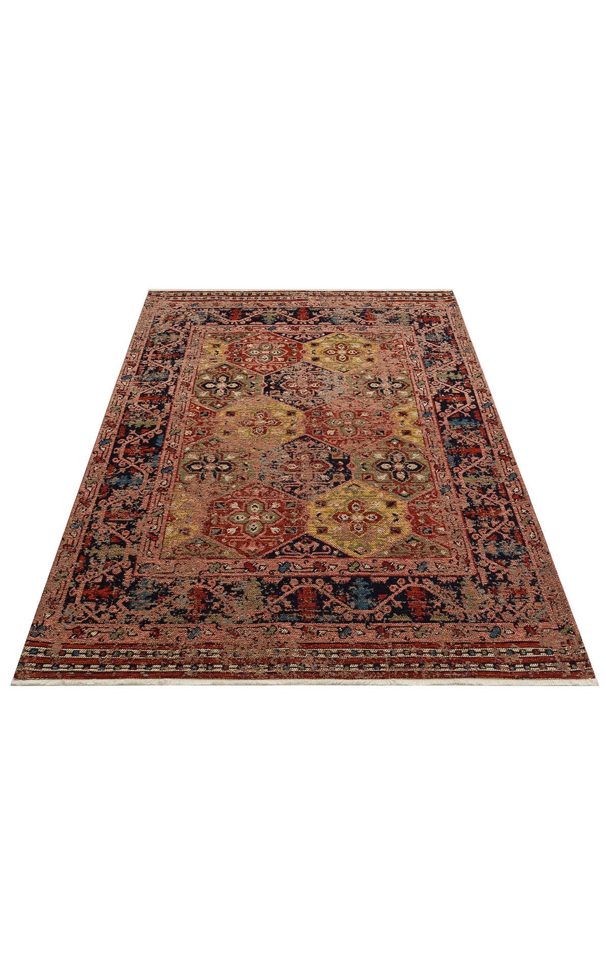 AND 01 MULTY  - ANADOLU KILIM - Anadolu Antik Desenli Yıkanabilir Kaymaz Tabanlı Etnik Kilim