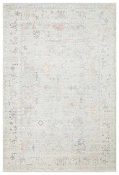 Grace GRC 02 SKY - Pastel Tonlu Vintage Desenli Klasik Hav Vermeyen Halı