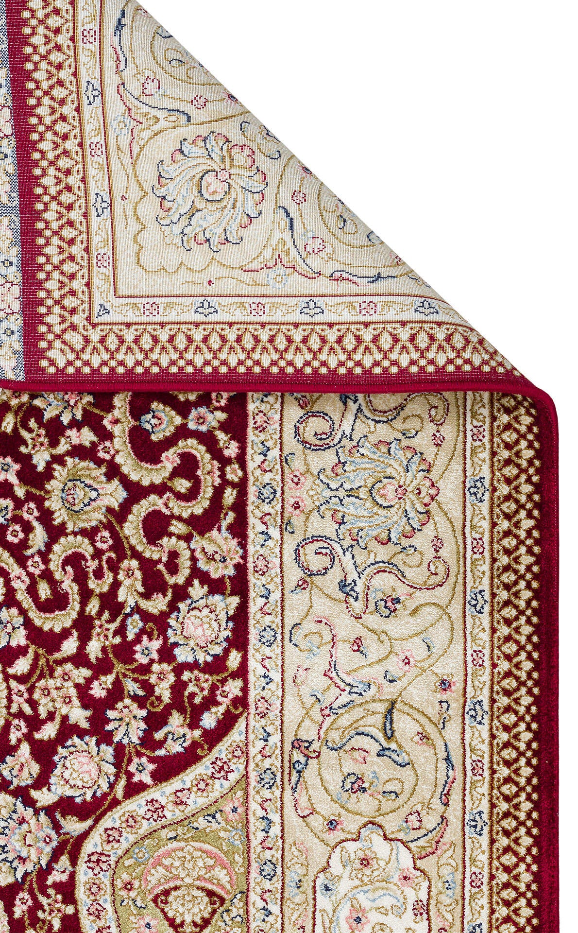 Isfahan Seccade ISF SCD 02 Kırmızı - Viskon Klasik Desenli Seccade Sık Dokuma Seccade