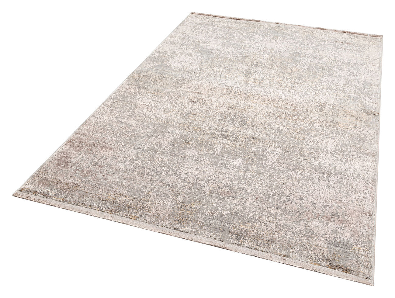  FRESCO DYED FSD 01 Bej - Eskitme Dokulu Işıltılı Salon Halısı