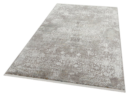 FRESCO XW FS 10 Gri - Işıltılı Dokuma Bambu Viskon Salon Halısı