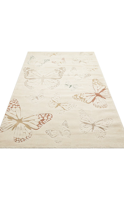 PCL 03 CREAM MULTY  - PICCOLO - Pastel Renkli Hav ve Toz Vermeyen Çocuk Halısı