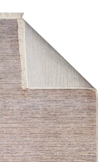 PTA PLAIN SILVER BEIGE  - PIETRA - Sıcak Renk Tonlu Etnik Desenli Yumuşak Dokulu Makine Halısı