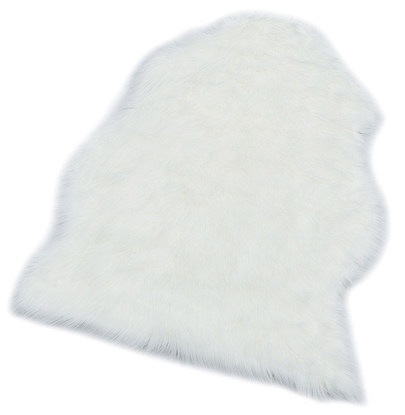 NEW QUARD IVORY  - NEW LOVELY - Yumuşak Dokulu Uzun Tüylü Yıkanabilir Kuzu Postu