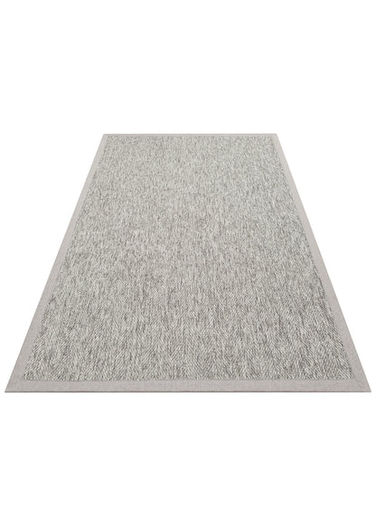 VENTURA SISAL VNT 2704 Gri BDR Gri   İç ve Dış Mekan Kullanımına Uygun Hav Vermeyen Kolay Temizlenebilir Bordürlü Sisal Görünümlü Halı