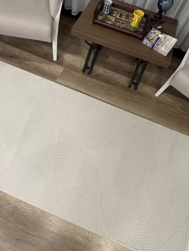 Arya 1126 Krem Serisi Modern Tasarım Yıkanabilir Halı