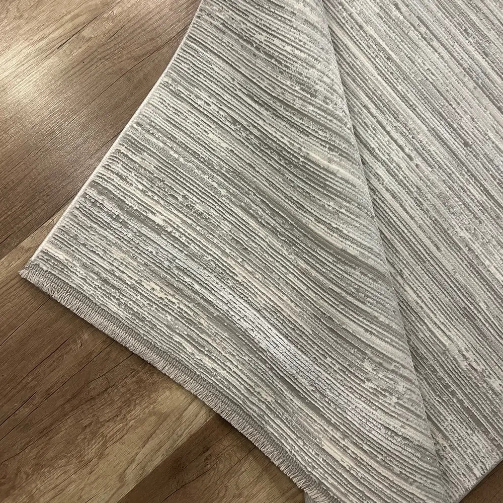 Nova 1123 Gri Yumuşak Dokulu, Modern Desenli Şık Makine Halısı