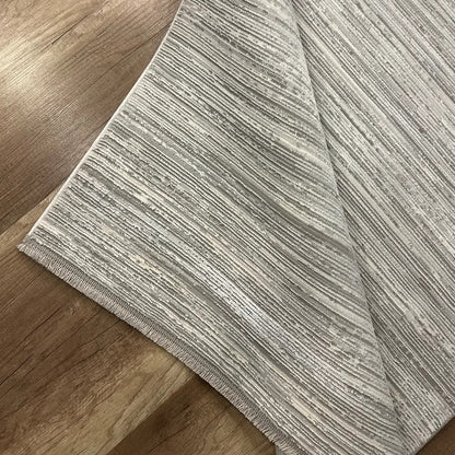 Nova 1123 Gri Yumuşak Dokulu, Modern Desenli Şık Makine Halısı