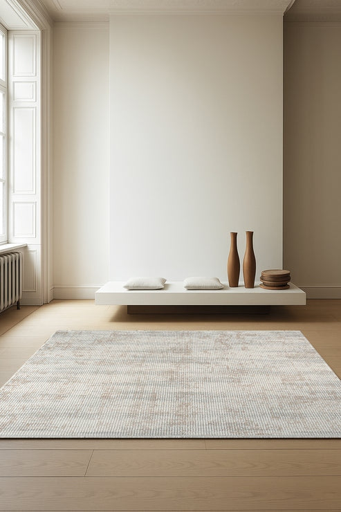 Seren Tovi NF06A Bej Modern Salon ve Oturma Odası Halısı